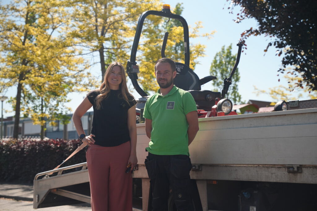 Maaimachinist baneninhetgroen